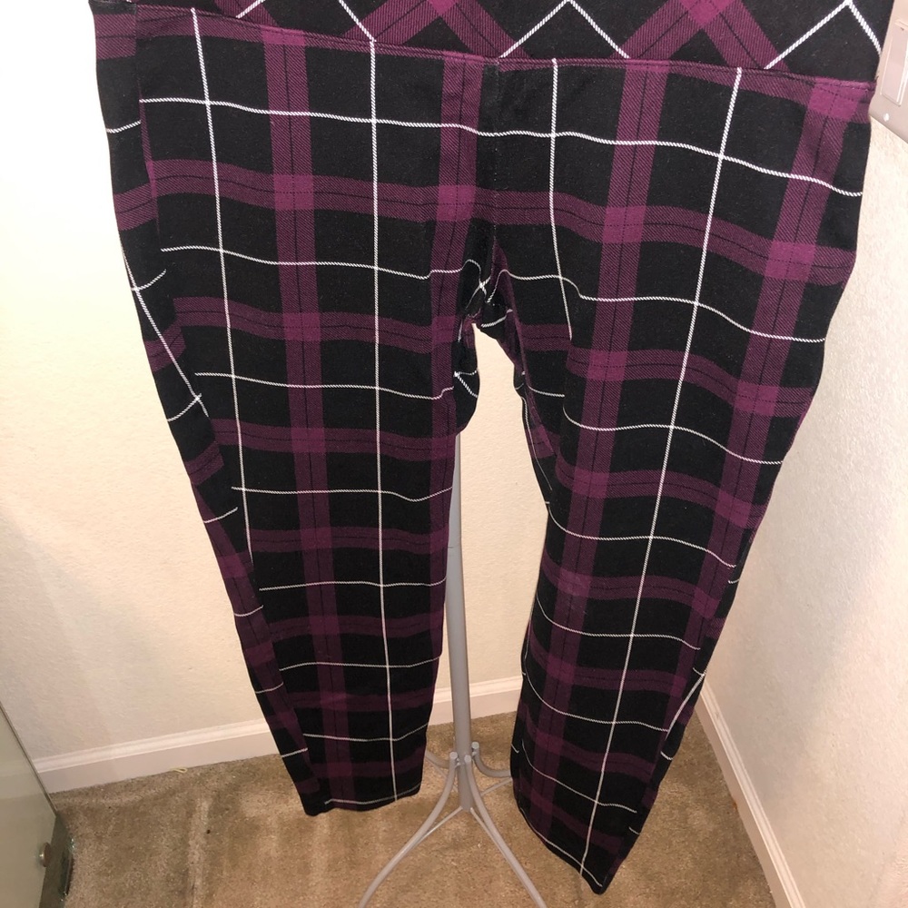 Plaid leggings